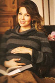 Thalia embarazada 2007 con Sabrina Sakae Mottola